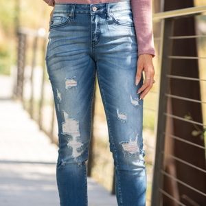 KanCan Distressed Skinny Jeans